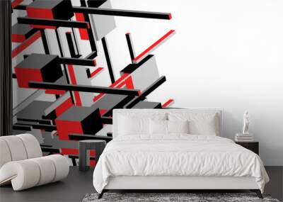 abstract architecture design vector illustration Wall mural