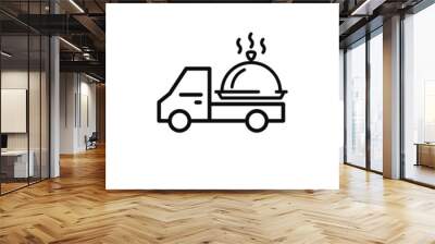 food delivery icon vector Wall mural