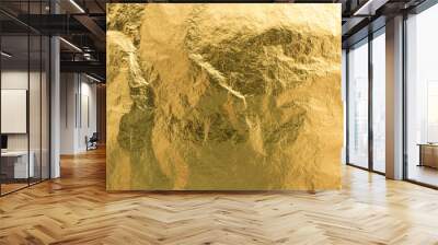 Golden foil texture, wrapping paper Wall mural