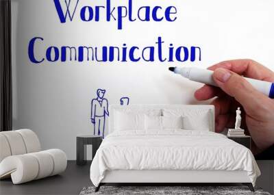 Career concept meaning Workplace Communication with phrase on the page. Wall mural