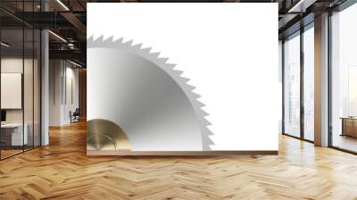 Round metal circular saw blade Wall mural