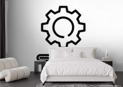 update system icon vector Wall mural