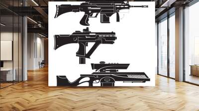 futuristic weapon Wall mural