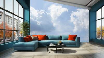 blue sky weather beautiful view cloud bright cloudy sunlight nature natural cloudscape  landscape Wall mural