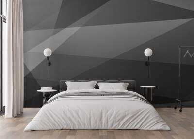 Abstract black and grey on light silver background modern design. Vector illustration EPS 10. Wall mural