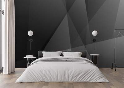 Abstract black and grey on light silver background modern design. Vector illustration EPS 10. Wall mural