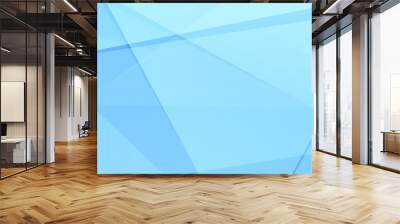 Abstract blue on light blue background modern design. Vector illustration EPS 10. Wall mural