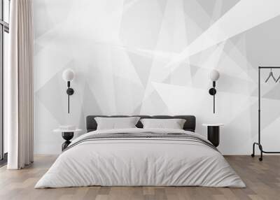 Abstract white and grey on light silver background modern design. Vector illustration EPS 10. Wall mural