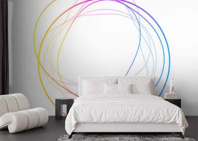 abstract background with circles Wall mural