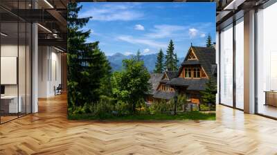 Summer landscape of Tatry mountains. Wall mural