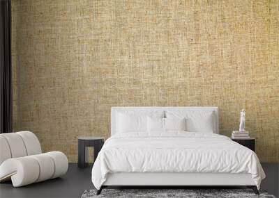 Natural linen material textile canvas texture background Wall mural