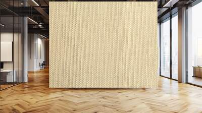 Natural linen material textile canvas texture background Wall mural