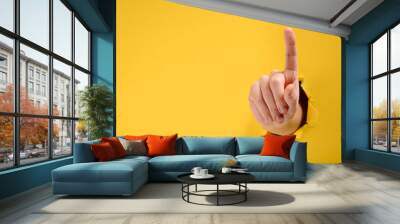 Hand pointing up Wall mural