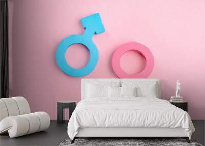 Male and female gender signs Wall mural