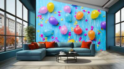 Multi-coloured baloons, screen saver Wall mural