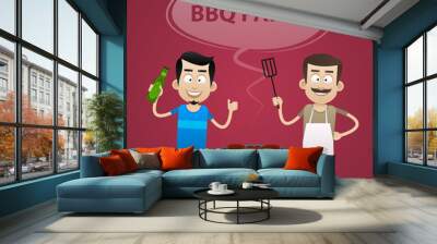 BBQ Party concept Wall mural