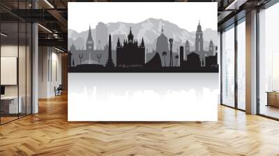 Caracas Venezuela city skyline silhouette Wall mural