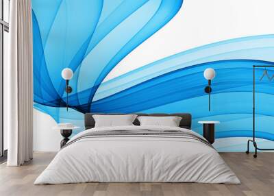 blue abstract background Wall mural