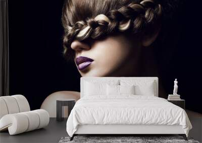 creative hairstyle Wall mural