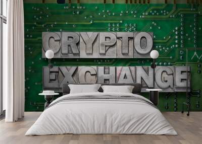 crypto exchange gr board Wall mural