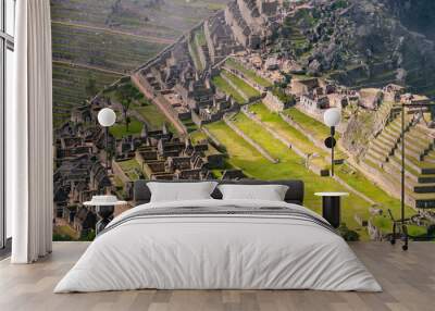 Incas ruins aerial Wall mural