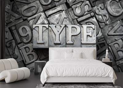 type met Wall mural