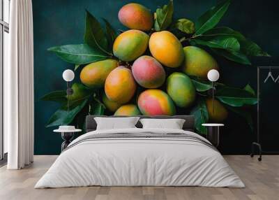 A bouquet featuring mangoes. Wall mural