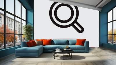 Magnifying vector icon in modern style for web site and mobile app Wall mural