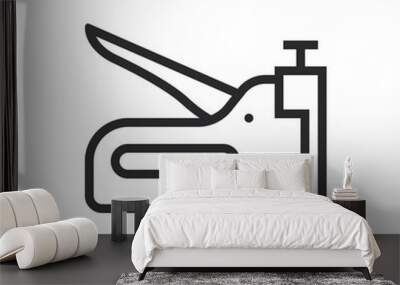 Stapler vector icon in modern style for web site and mobile app Wall mural