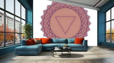 Sahasrara - the crown chakra. The symbol of the seventh chakra. Wall mural