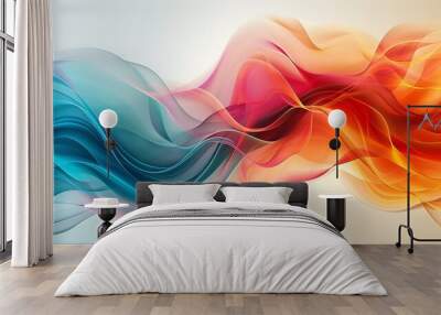 Abstract Colorful Swirling Fabric Wall mural