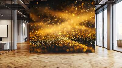 Golden Glitter Abstract Wall mural