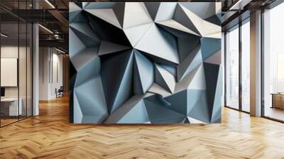 Abstract geometric paper background Wall mural