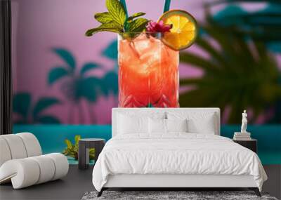 summer vibe cocktails Wall mural