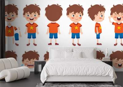 Cartoon Character Design For Animation Wall mural