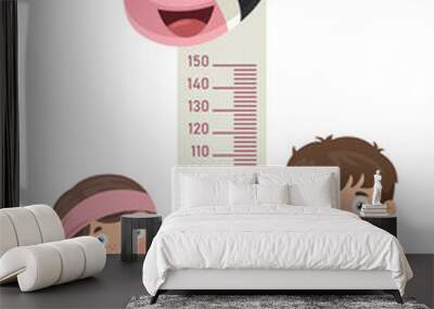 Height Measure For Little Children Wall mural