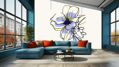 Be the energy you want to attract typographic slogan with flower for t-shirt prints, posters and other uses. Wall mural