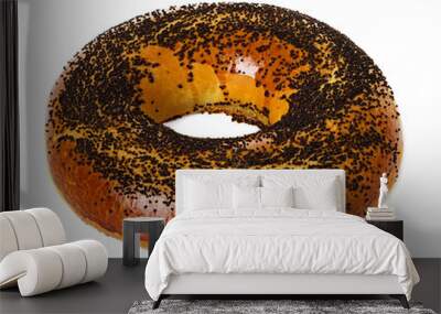 bagel with poppy seeds Wall mural