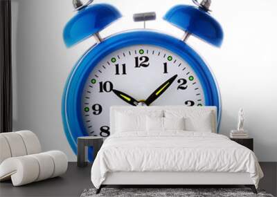 Old blue alarm clock Wall mural