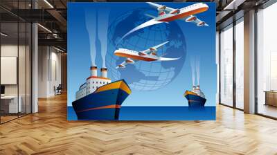 International transports Wall mural