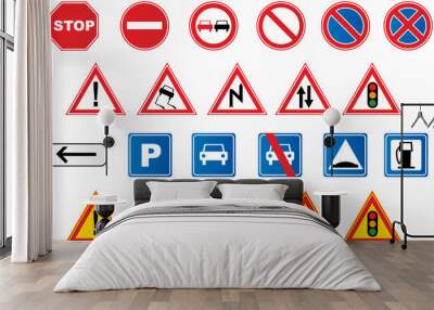 panneaux de signalisation Wall mural