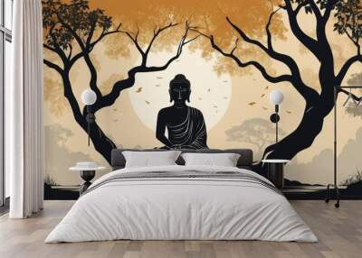 buddha statue Wall mural