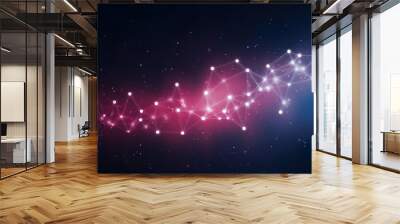 Template for science and technology presentation Pl Wall mural