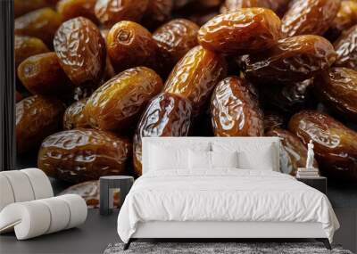 Dried date palm fruits Ramadan food Wall mural