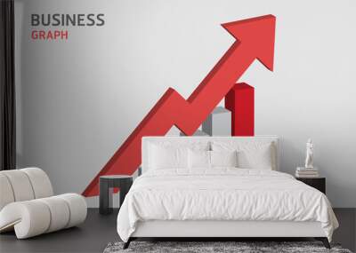 business graph Wall mural