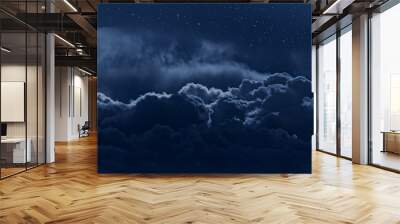 cloudy night sky Wall mural