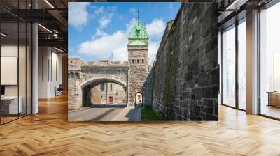 Artillery Park, Fortifications of Quebec City, Canada Wall mural