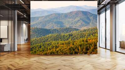 Autumn View at Blue Ridge Mountains Wall mural