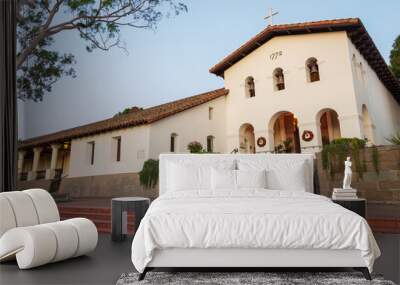 View of the Outside of Mission San Luis Obispo de Tolosa Wall mural