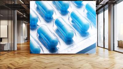 Pharmacy theme, medicine tablets. Wall mural